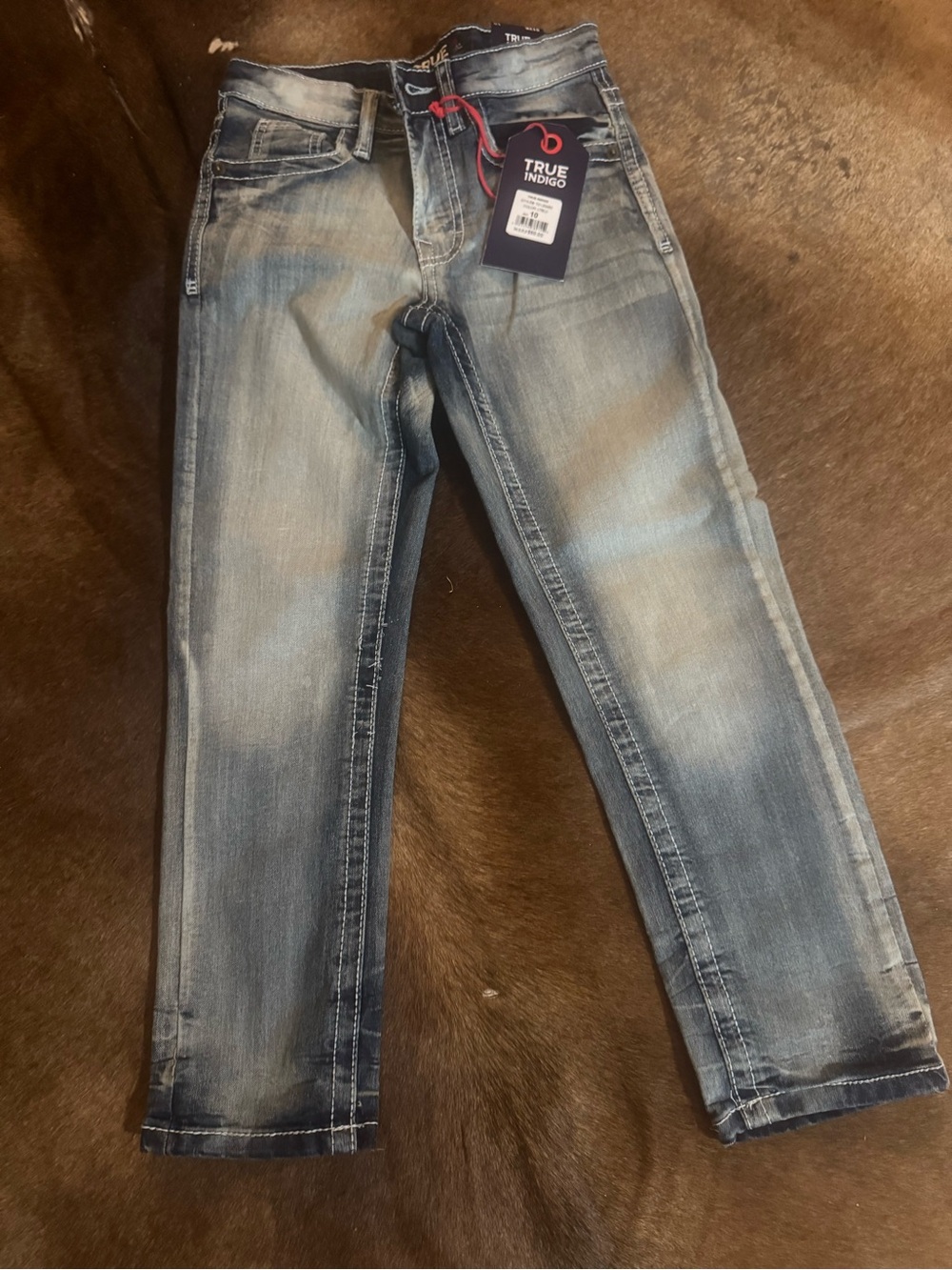 Indigo Men’s Light Wash Blue Slim Jeans
